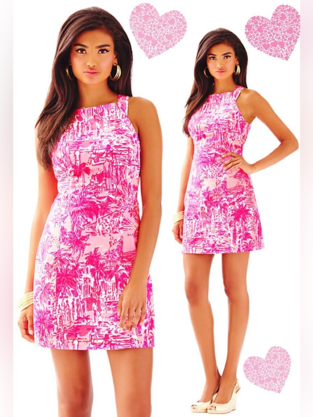 Lilly Pulitzer NWT Simone Shift Dress Cheeky Melon Rule Breakers Size 12